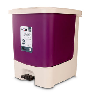 Unibin Square Dustbin Violet / 33 Ltrs