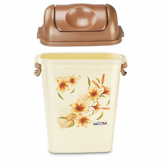 Swing Bin Dustbin Brown / 13.5 Ltrs
