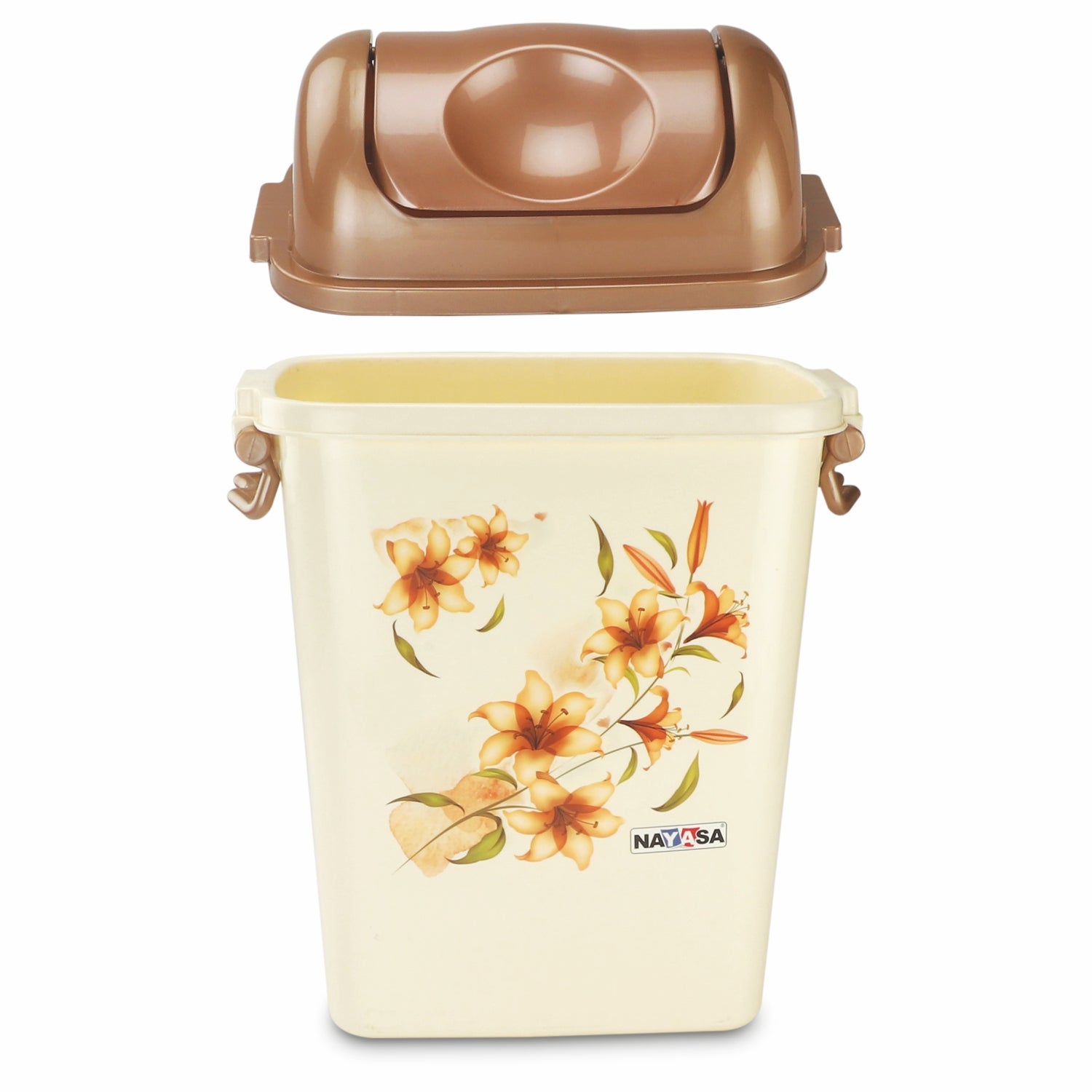 Swing Bin Dustbin Cream / 16.5 Ltrs