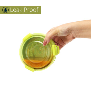 Aqua Lock Round Stainless Steel Food Container Set of 2 – 300 ml Each