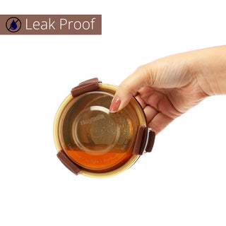 Aqua Lock Round Stainless Steel Food Container – 450 ml