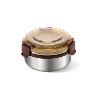 Aqua Lock Round Stainless Steel Food Container – 450 ml