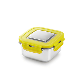 Square Eco Lock Lunch Box Green / 700 ml / Set of 1