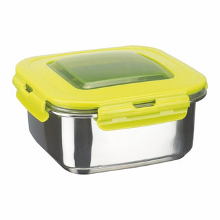 Square Eco Lock Lunch Box Green / 700 ml / Set of 1