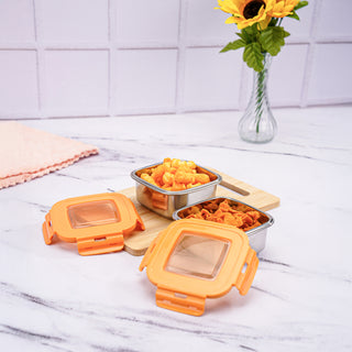 Square Eco Lock Lunch Box