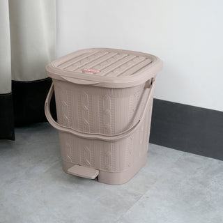 Mikado Waste Paper Dustbin Cream / 12.6 Ltrs