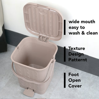 Mikado Waste Paper Dustbin Cream / 12.6 Ltrs