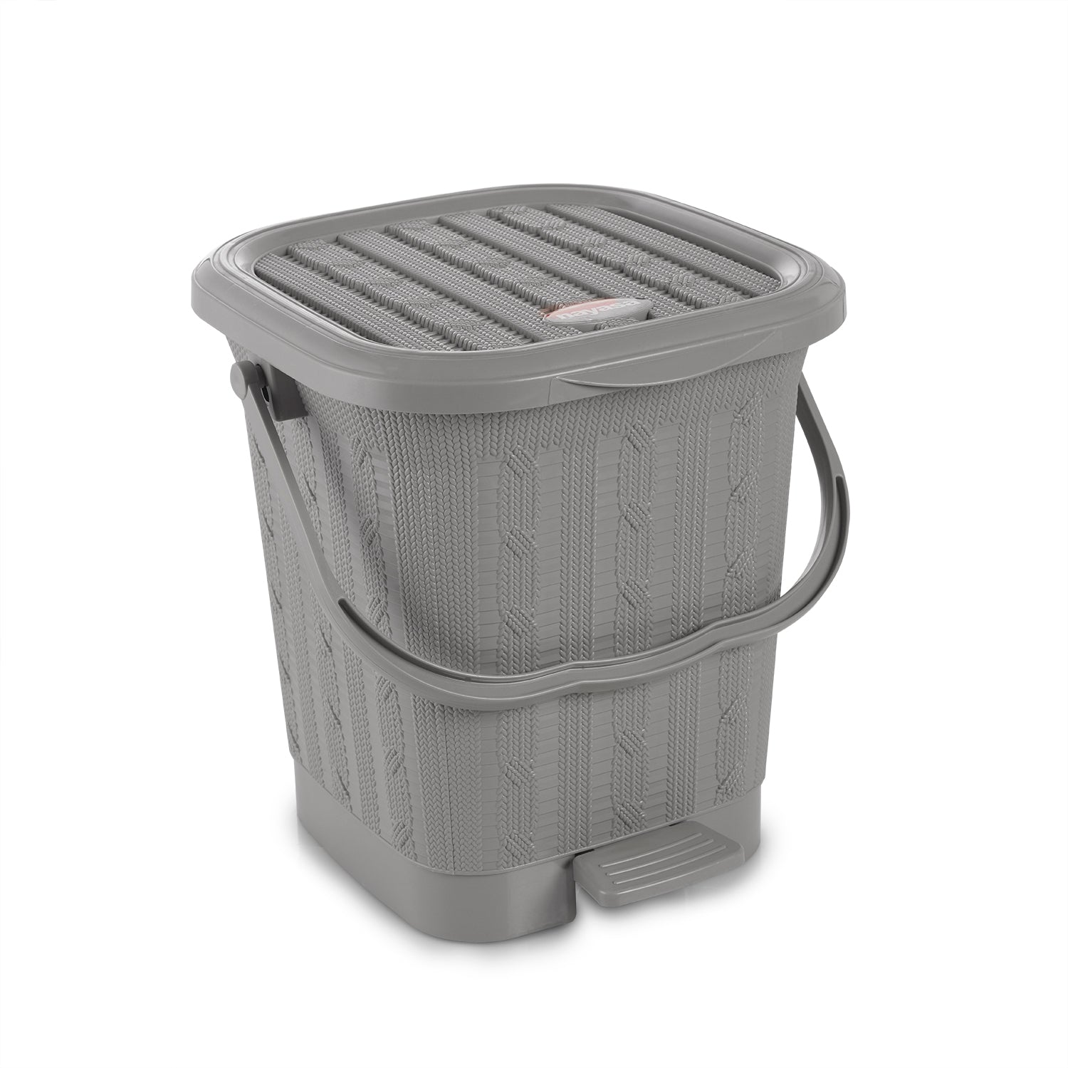 Mikado Waste Paper Dustbin Light Grey / 12.6 Ltrs