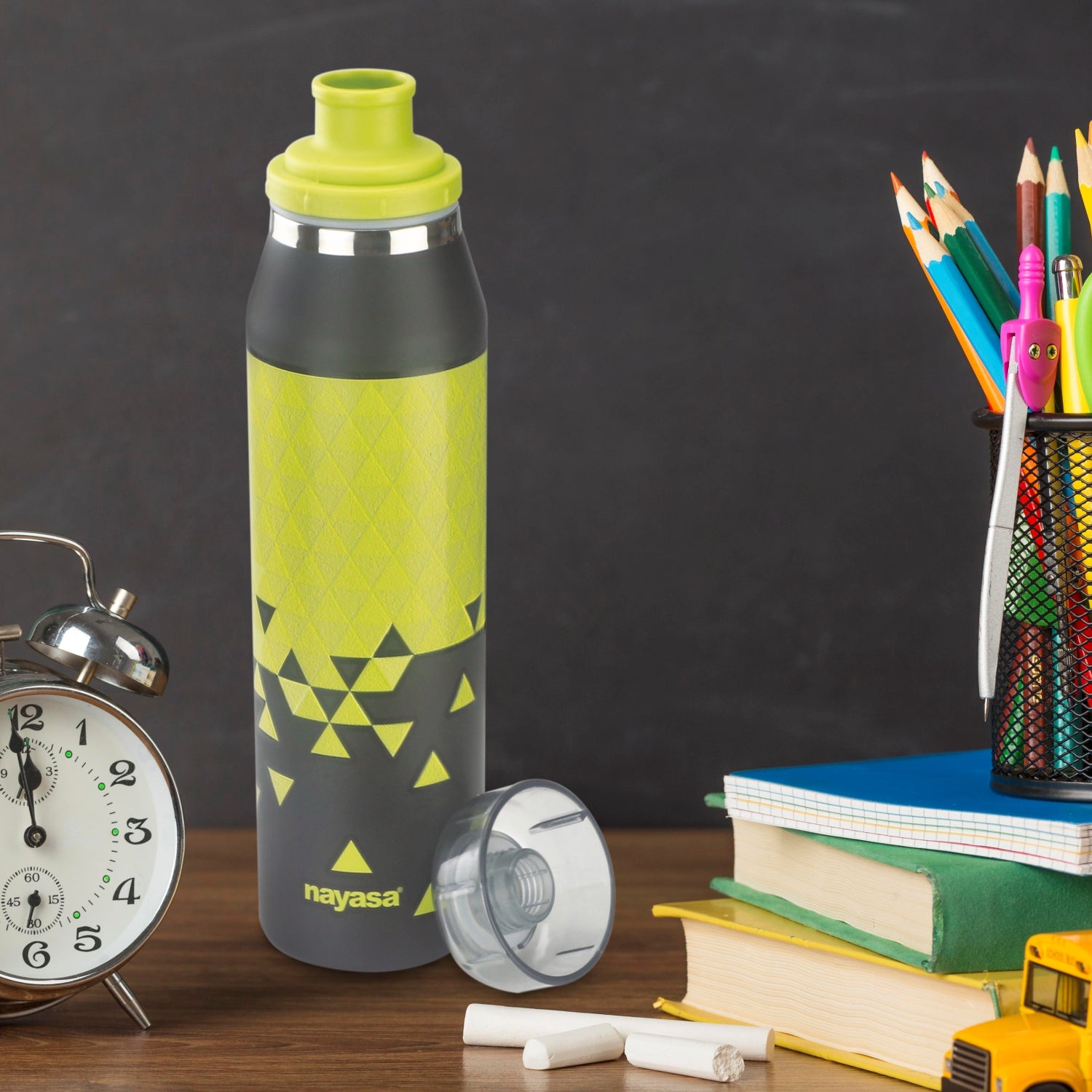 Twist N Sip Water Bottle Green / 550 ml