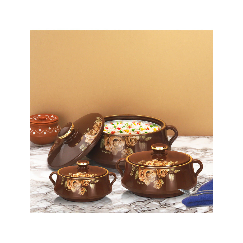 Lorenzo Casserole Gift Set Of 3  - 500, 1000, 1500 ML