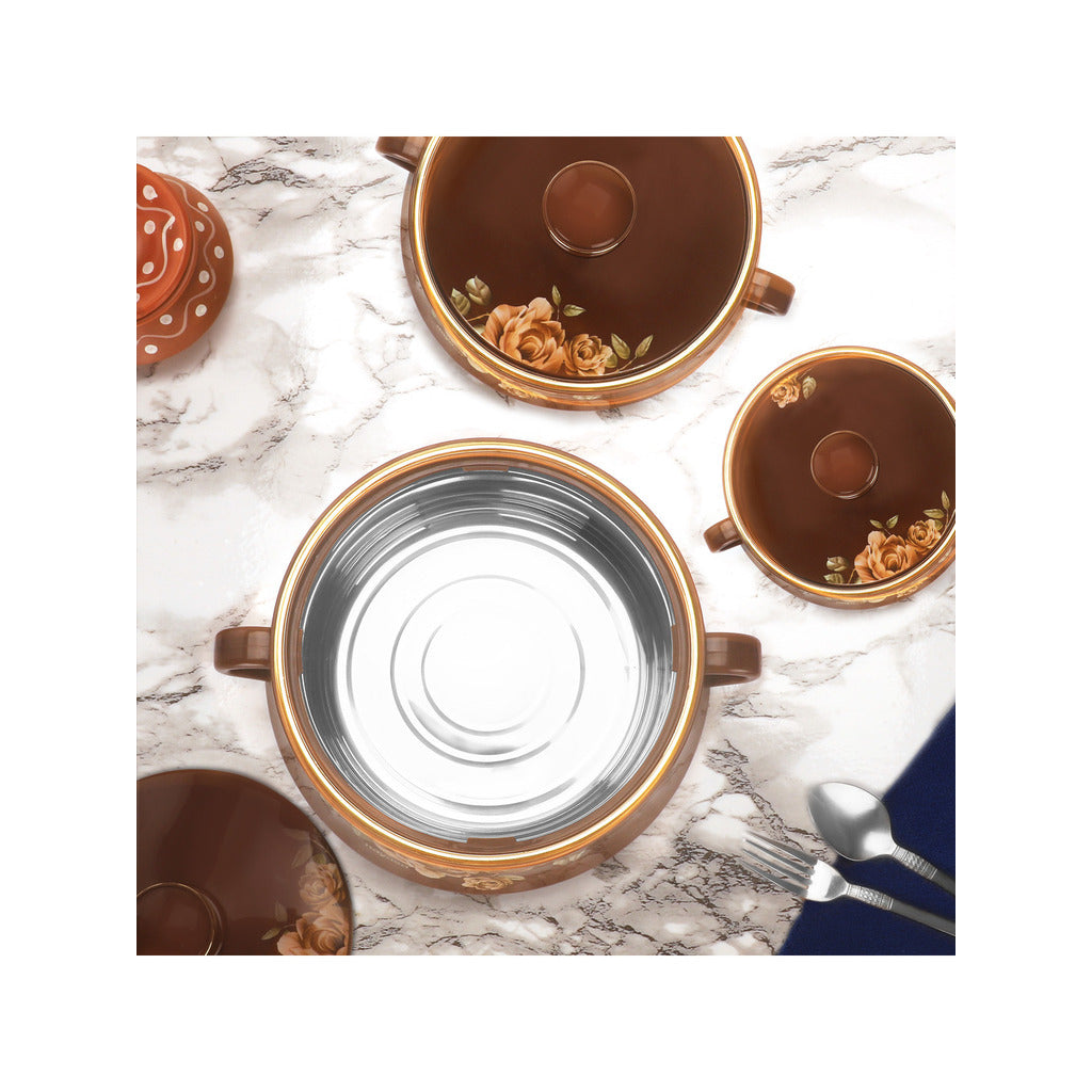 Lorenzo Casserole Gift Set Of 3  - 500, 1000, 1500 ML