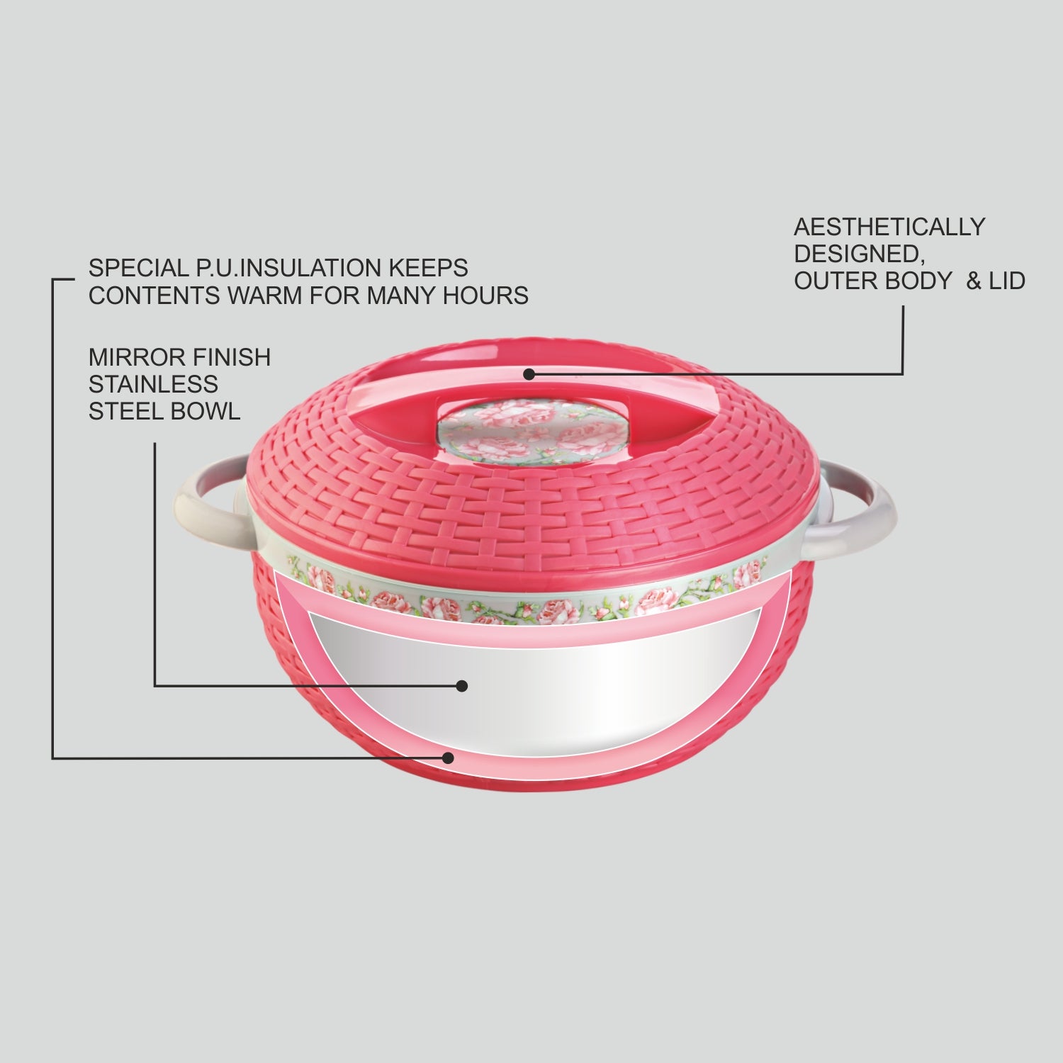 Ambrosia Casserole 1500 Ml Pink