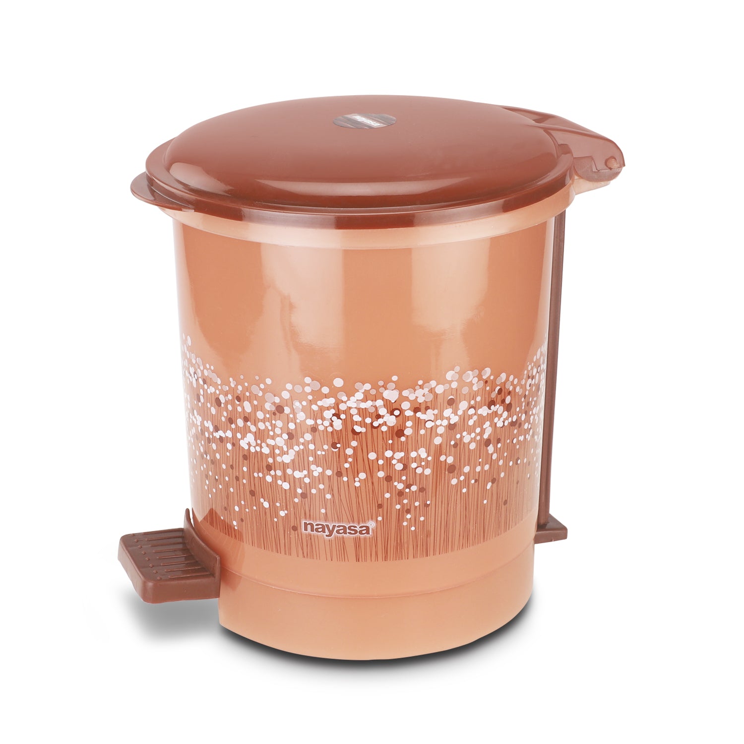 Cute Clean Dlx Table Top Dustbin, 2 Ltr Brown