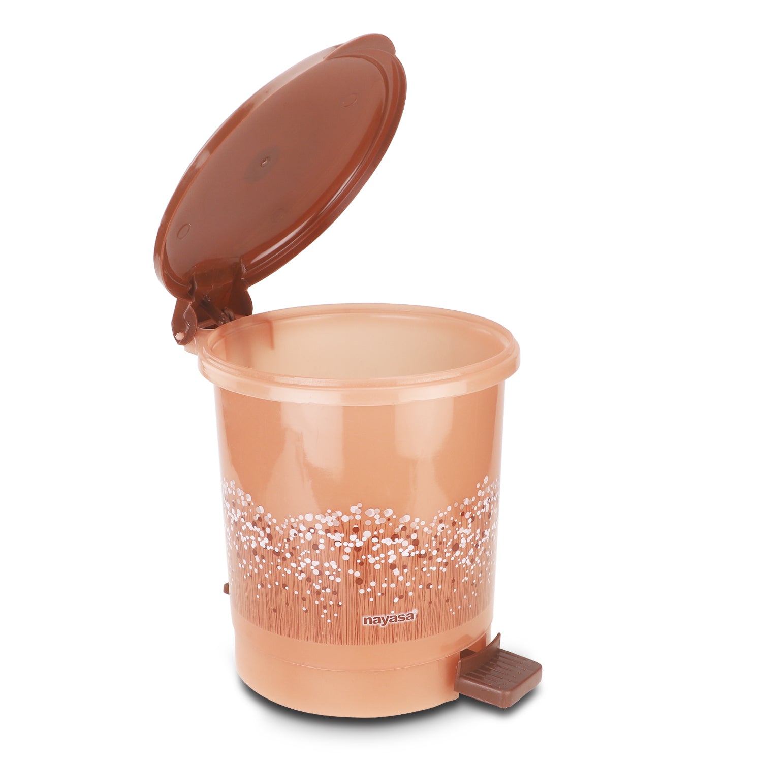 Cute Clean Dlx Table Top Dustbin, 2 Ltr Brown