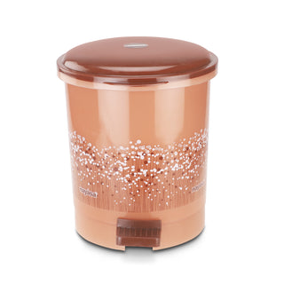 Cute Clean Dlx Table Top Dustbin, 2 Ltr Brown