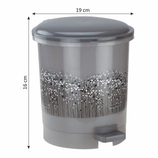 Cute Clean Dlx Table Top Dustbin, 2 Ltr Grey