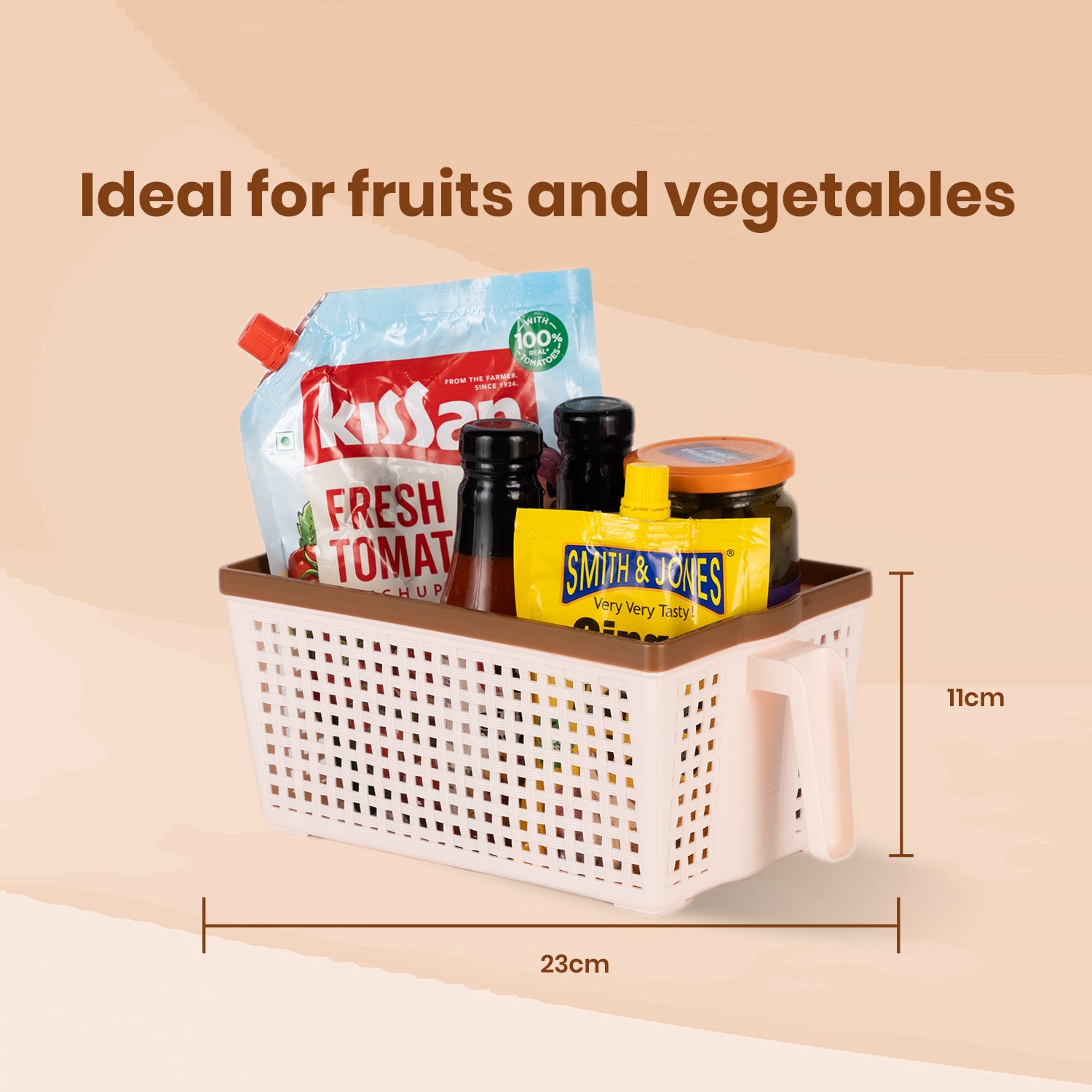 Frill Basket Peach / Small