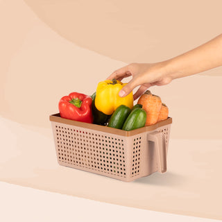 Frill Basket Beige / Big