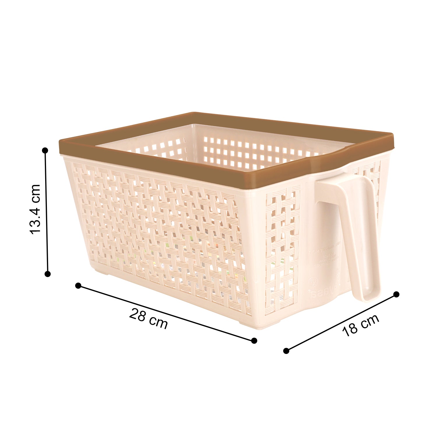 Frill Basket Beige / Big