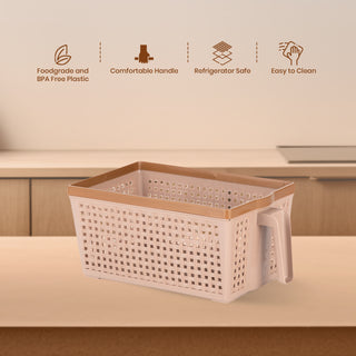 Frill Basket Beige / Big