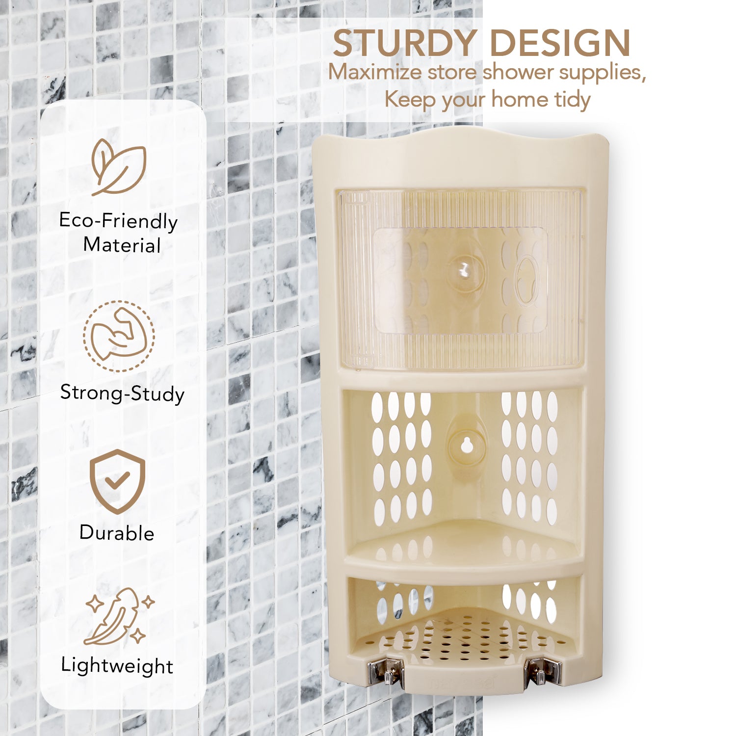 Corner Rack, Big Light Ivory