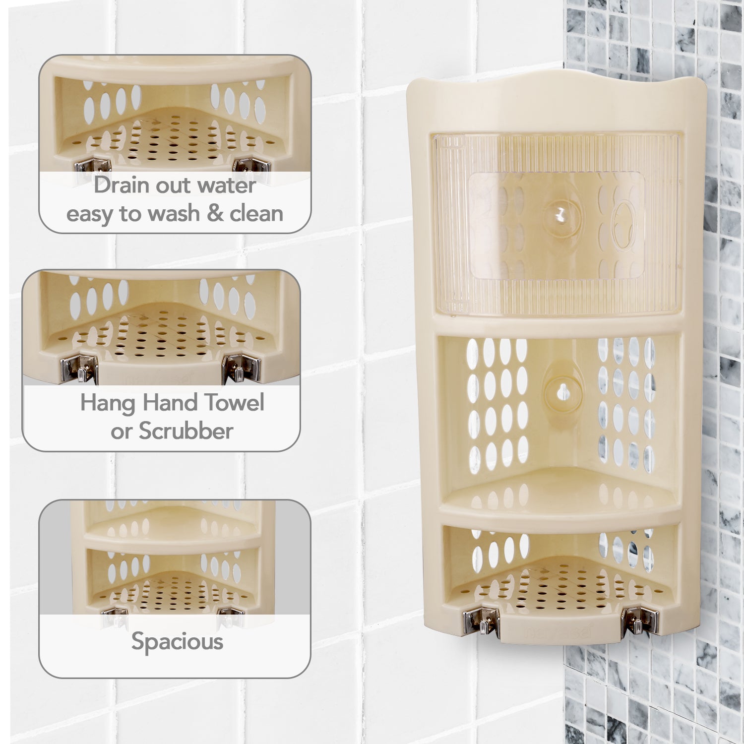 Corner Rack, Big Light Ivory