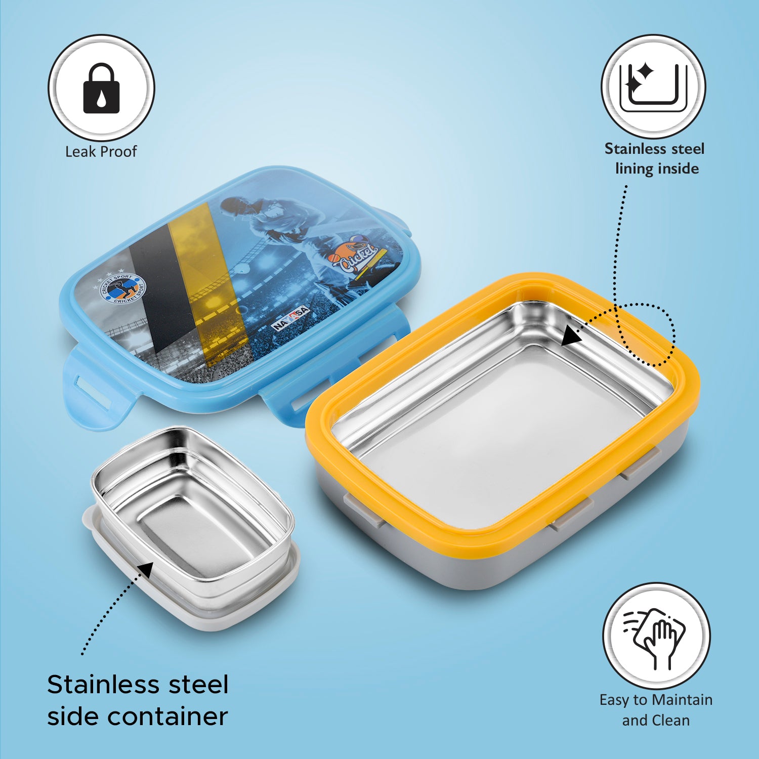 Nutri Kids Lunch Box Blue