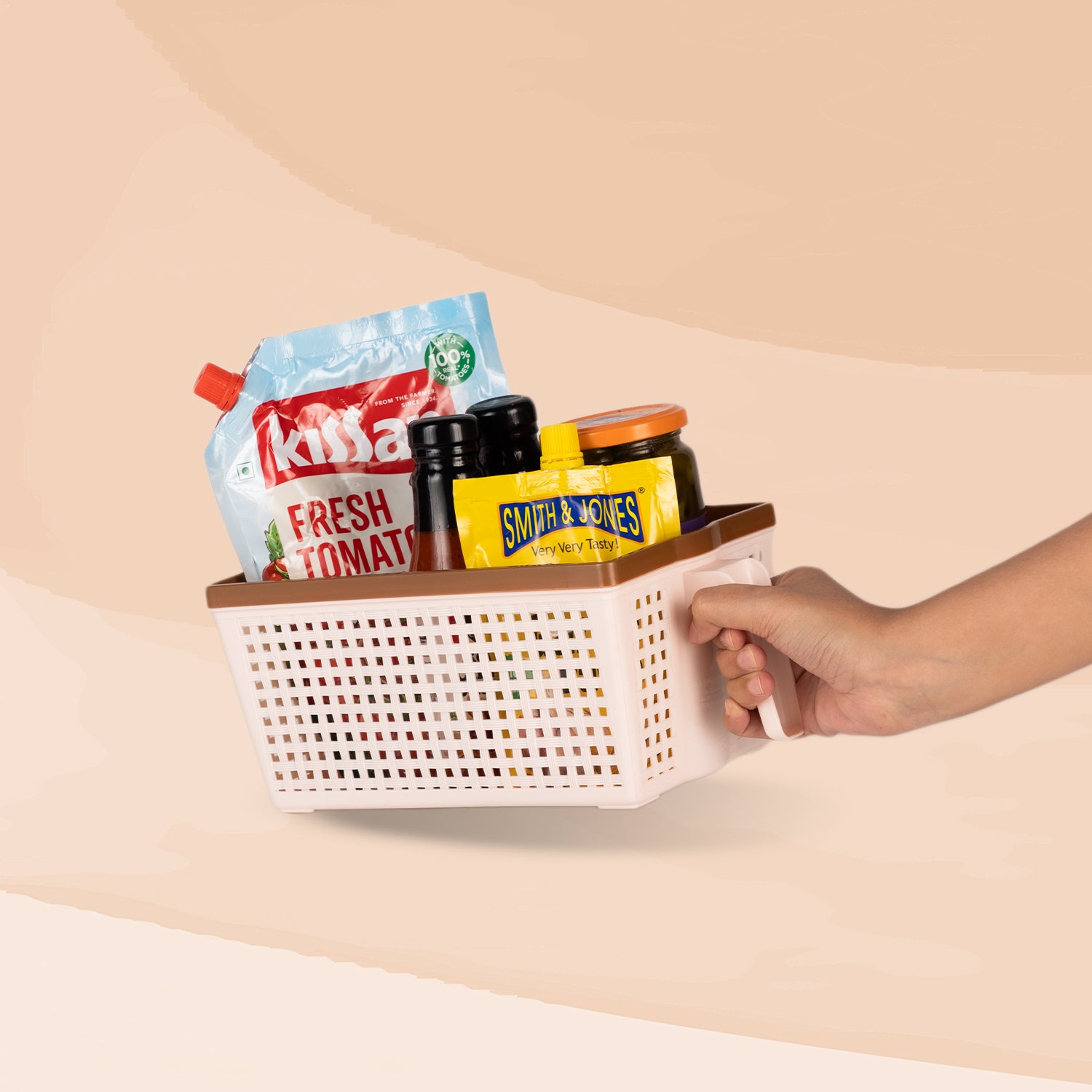 Frill Basket Peach / Big