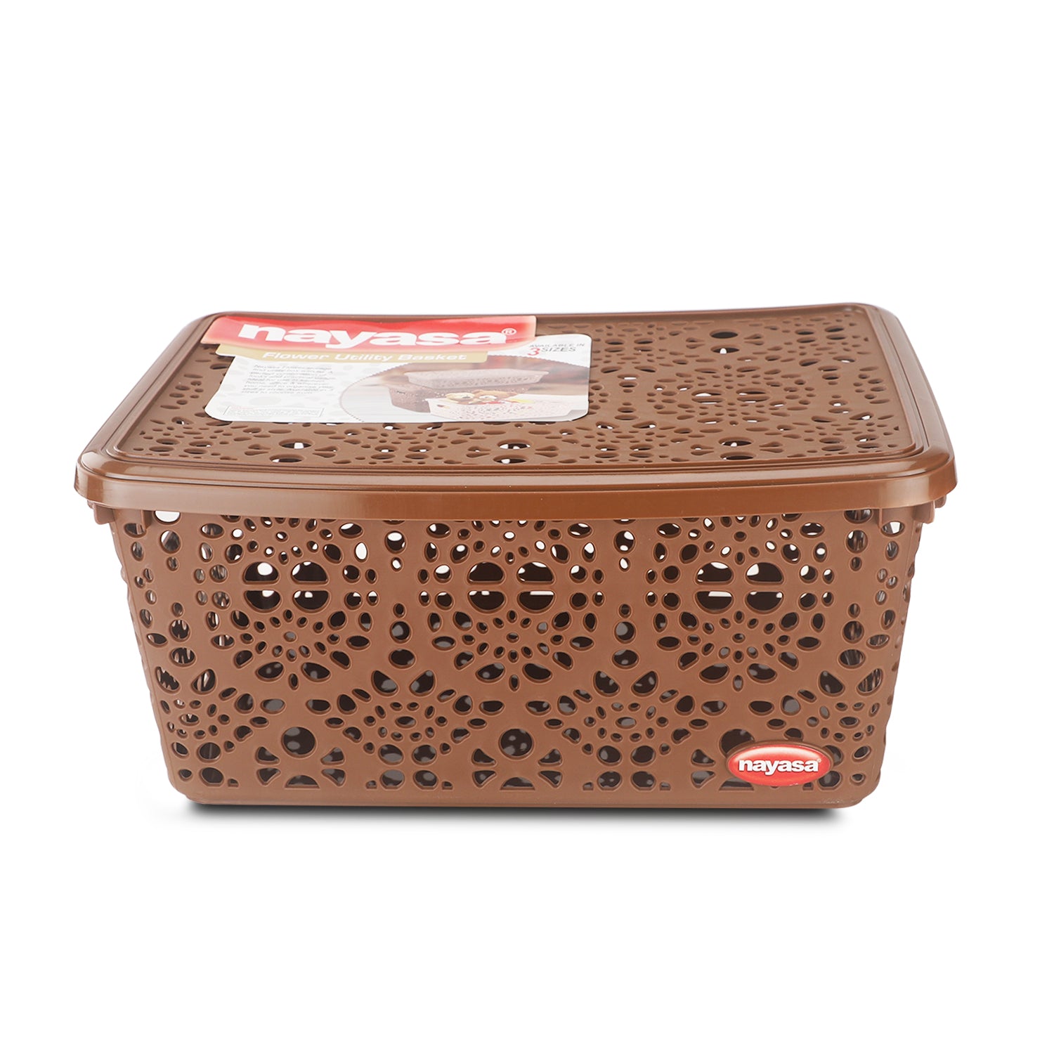 Flower Storage Basket Brown / Medium