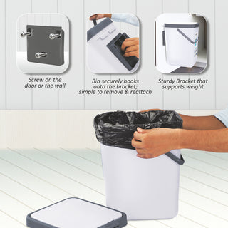 Door Dust Bin Grey / 18 Ltrs