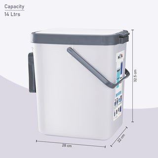 Door Dust Bin Grey / 14 Ltrs