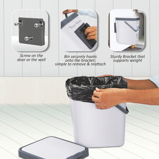 Door Dust Bin Grey / 14 Ltrs