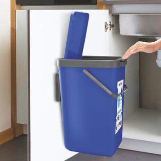 Door Dust Bin Mono Blue / 18 Ltrs