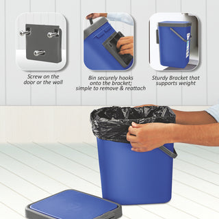 Door Dust Bin Mono Blue / 18 Ltrs