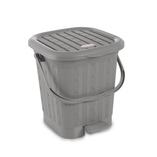 Mikado Waste Paper Dustbin Grey / 12.6 Ltrs