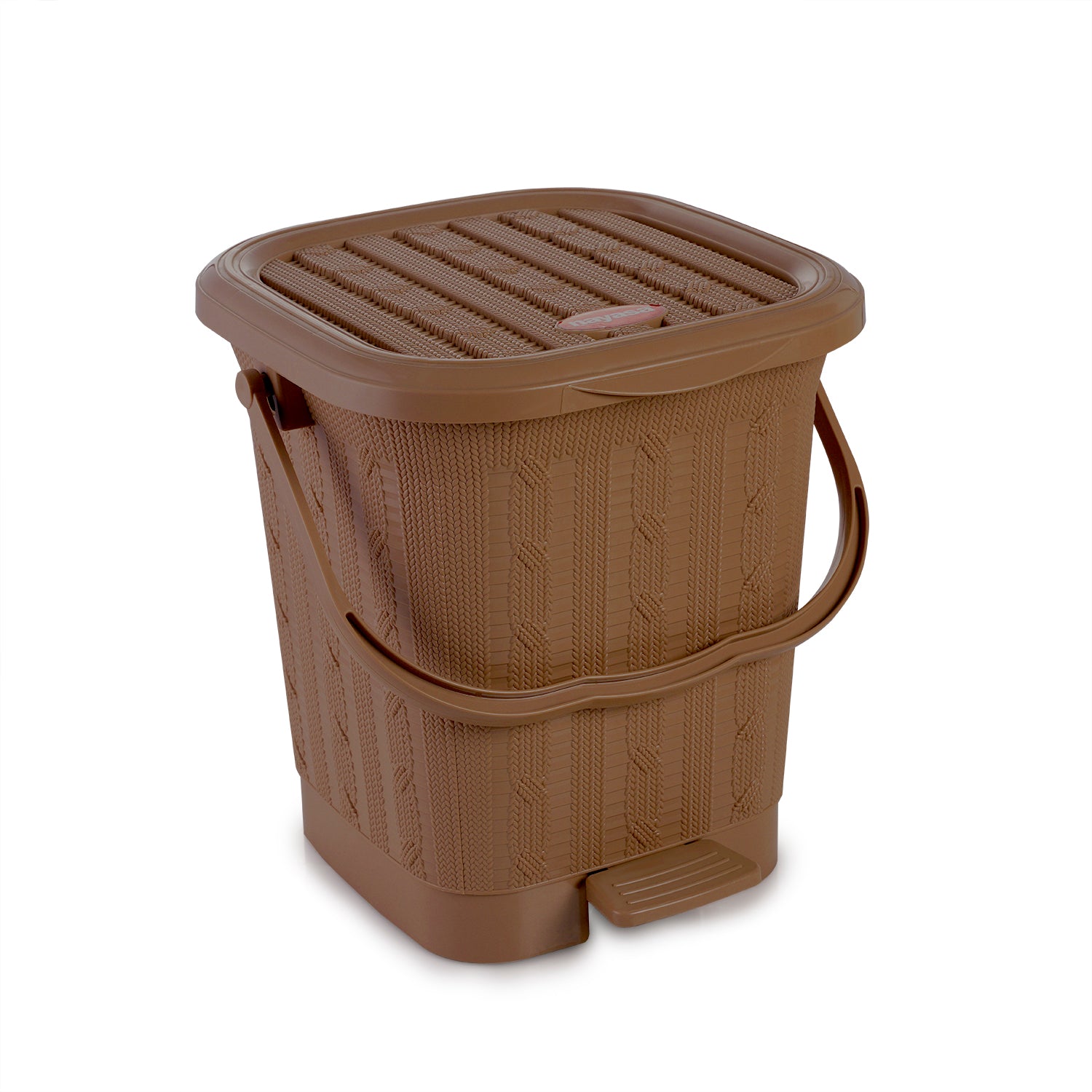 Mikado Waste Paper Dustbin Brown / 12.6 Ltrs