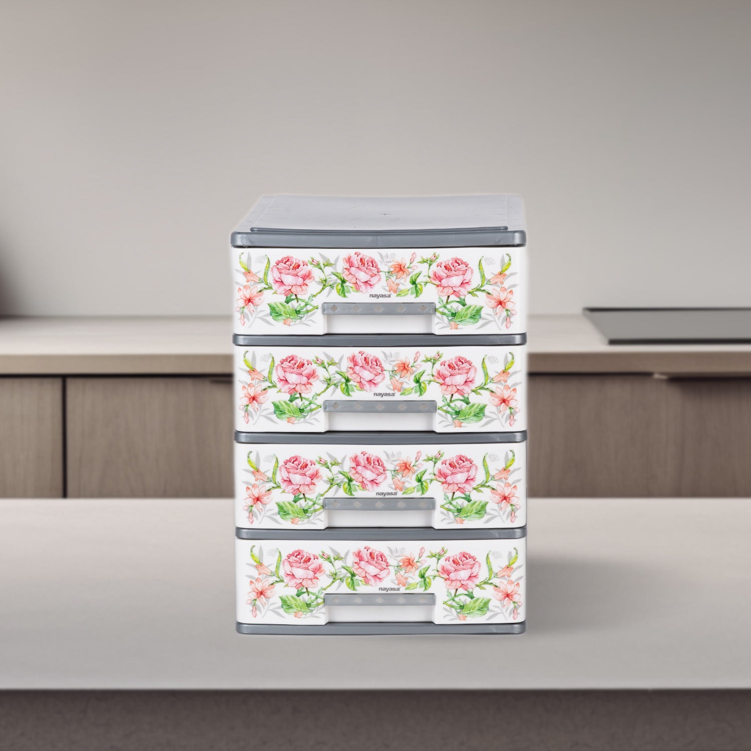 Tuckins Deluxe For Storage Grey / 4 Drawers