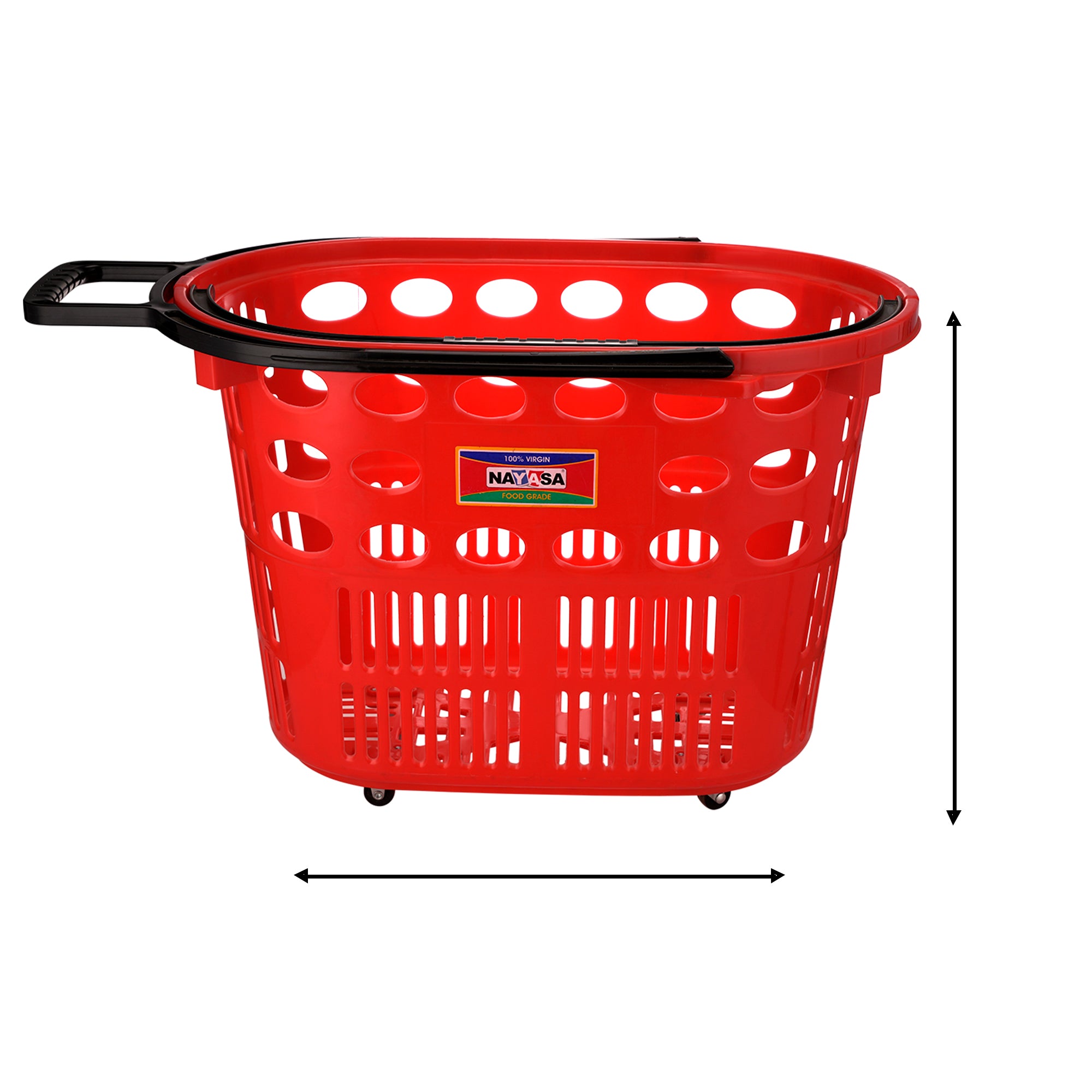Shopping Trolly Basket Red