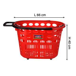 Shopping Trolly Basket Red
