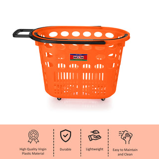 Shopping Trolly Basket Red