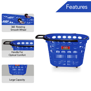 Shopping Trolly Basket Blue