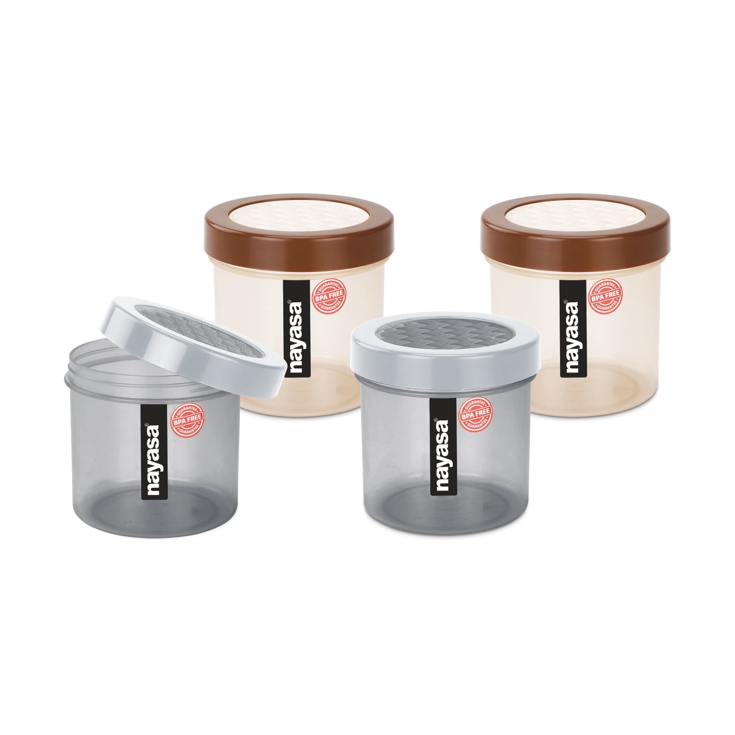 Retro Food Storage Container Multicolor / 250 ml / Set of 4