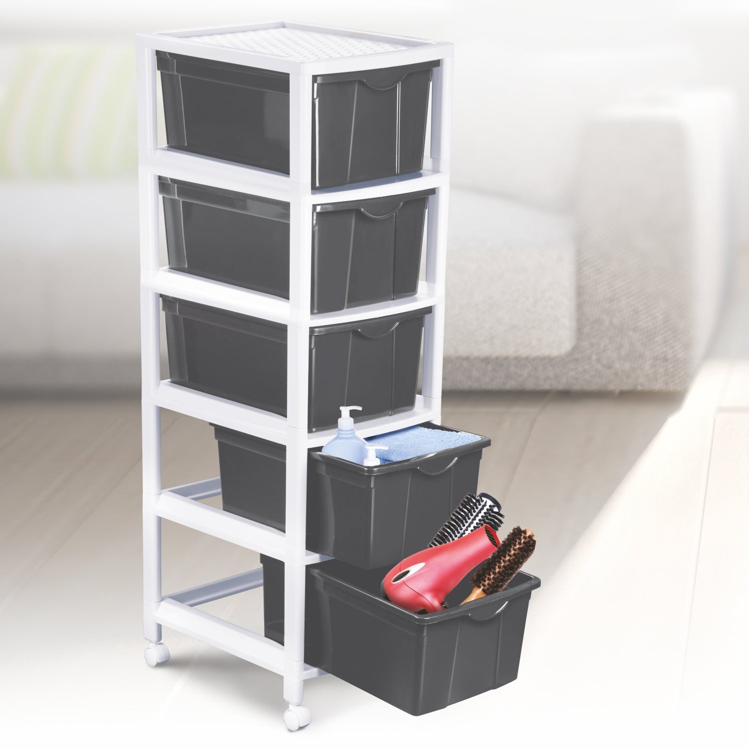 Carnival Tuckins Grey / 5 Drawers