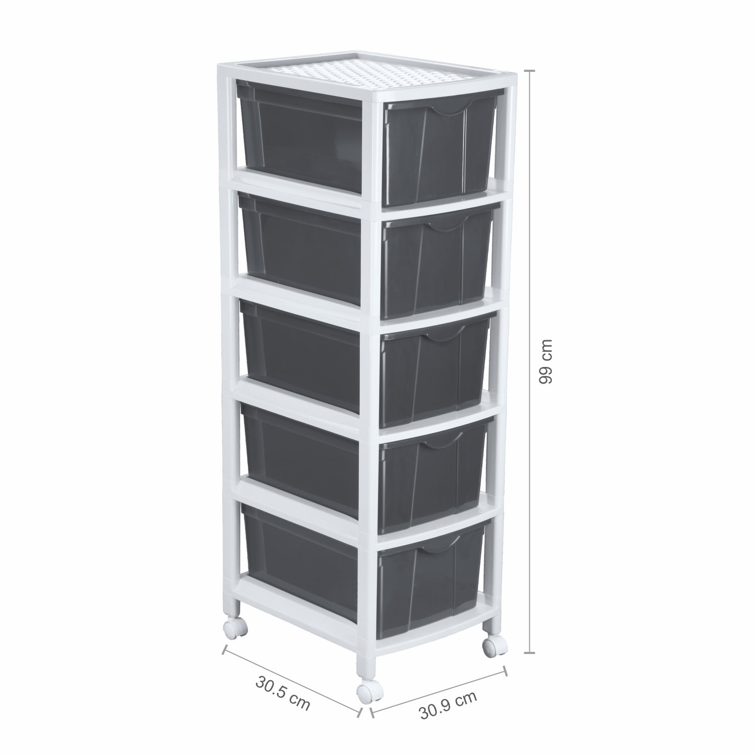 Carnival Tuckins Grey / 5 Drawers