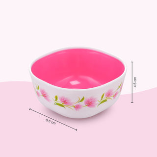 Microfresh Square Bowl Deluxe, Set of 6, 200 ML Pink