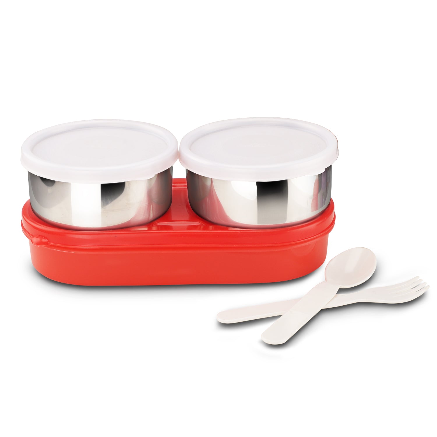 Duplex Dlx Lunch Box Red