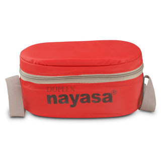 Duplex Deluxe Lunch Box with 2 Plastic Containers & Soft Insulated Bag