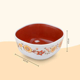 Microfresh Square Bowl Deluxe, Set of 6, 200 ML Brown