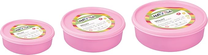 Vital Round Food Storage Container Pink