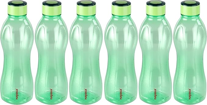Refresh Bottle Set Of 6, 1000 Ml Green